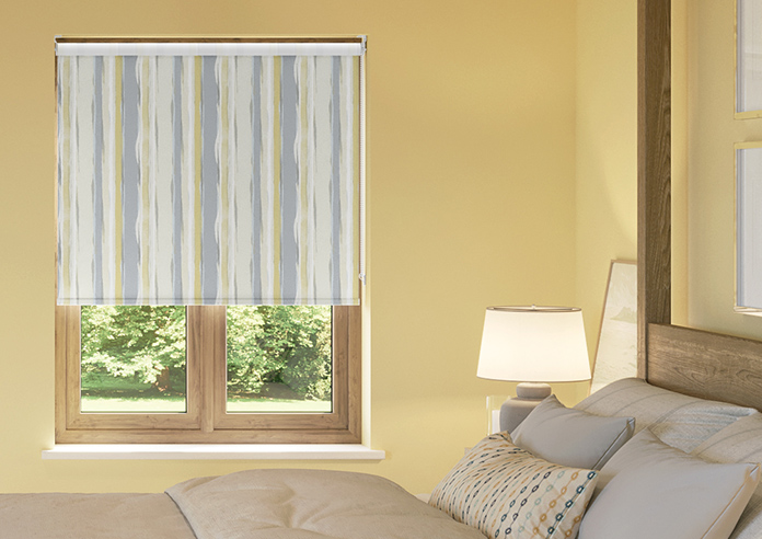 Waterfall Stripe, Ochre - Twist&Fit Roller Blind - Image 3